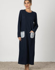 Melina | Camicia da Notte Lunga - Navy