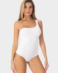 Jade | Costume Intero Monospalla - Bianco - donna - Raggianti
