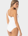 Jade | Costume Intero Monospalla - Bianco - donna - Raggianti