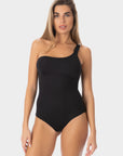 Jade | Costume Intero Monospalla - Nero - donna - Raggianti
