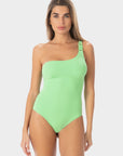 Jade | Costume Intero Monospalla - Verde - donna - Raggianti
