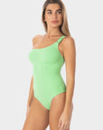 Jade | Costume Intero Monospalla - Verde - donna - Raggianti