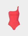 Jade | Costume Intero Monospalla - Corallo - donna - Raggianti