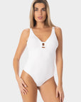 Esmeralda | Costume Intero con Coppe e Accessorio - Bianco - donna - Raggianti