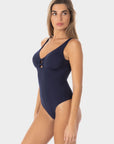 Esmeralda | Costume Intero con Coppe - Blu Mare - donna - Raggianti