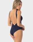 Esmeralda | Costume Intero con Coppe - Blu Mare - donna - Raggianti