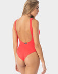Esmeralda | Costume Intero con Coppe - Corallo - donna - Raggianti
