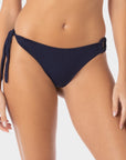 Lily | Bikini Bottom With One Side Knot And Accessory