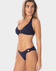Lily | Bikini Bottom With One Side Knot And Accessory
