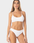 Aurora | Regular Tie Side Bikini Bottom With Braids