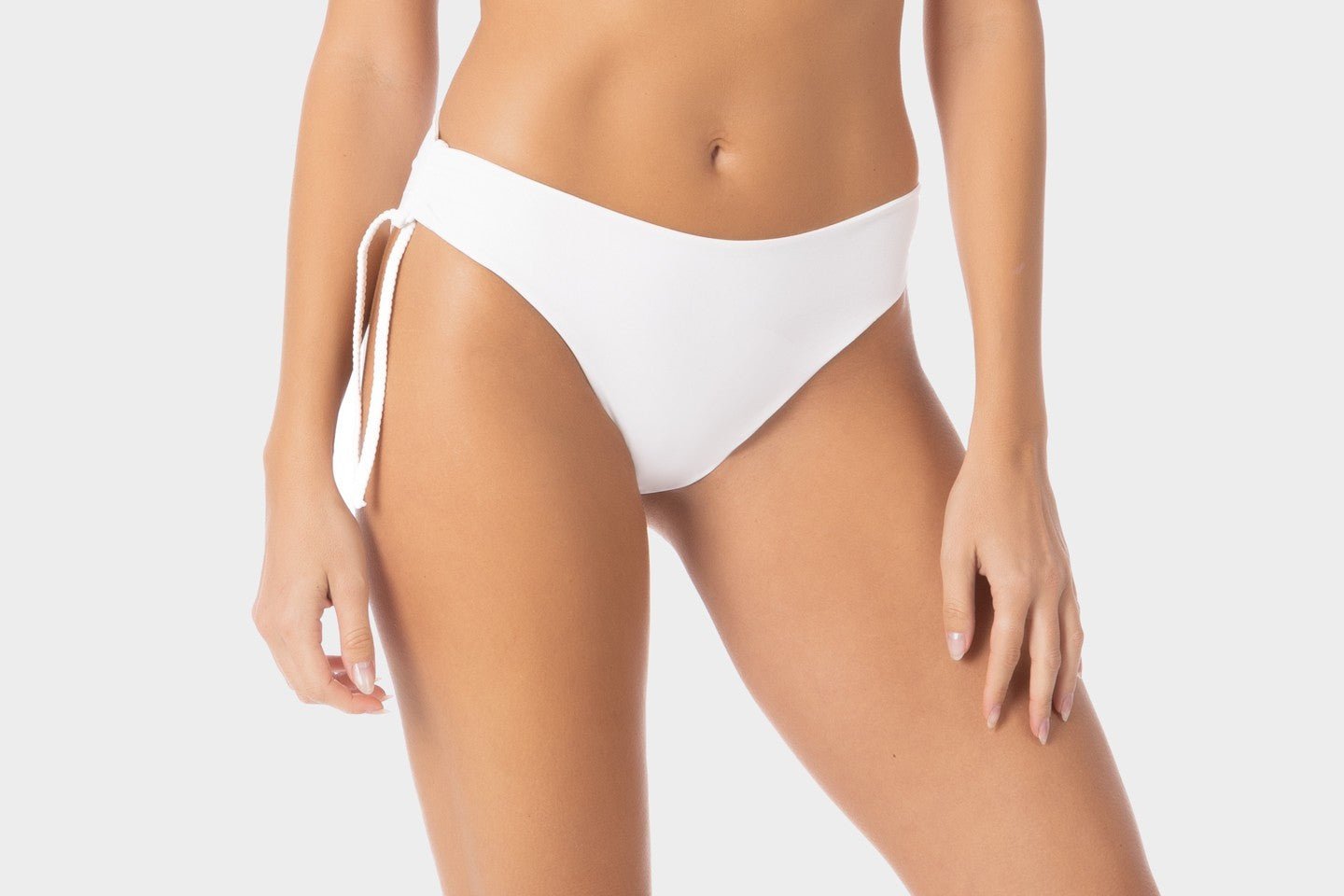 Aurora | Slip Bikini con Laccetti - Bianco - donna - Raggianti