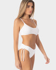 Aurora | Regular Tie Side Bikini Bottom With Braids