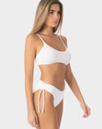 Aurora | Slip Bikini con Laccetti - Bianco - donna - Raggianti