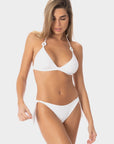 Giorgia | Slip Bikini con Laccetti - Bianco - donna - Raggianti