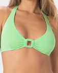 Daniela | Top Bikini Triangolo all'Americana - Verde - donna - Raggianti