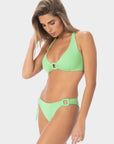 Lily | Bikini Bottom With One Side Knot And Accessory