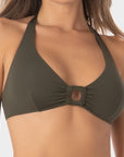 Daniela | Top Bikini Triangolo all'Americana - Militare - donna - Raggianti