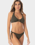 Lily | Bikini Bottom With One Side Knot And Accessory