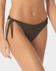 Lily | Bikini Bottom With One Side Knot And Accessory