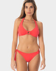Daniela | Top Bikini Triangolo all'Americana - Corallo - donna - Raggianti