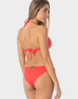 Daniela | Top Bikini Triangolo all'Americana - Corallo - donna - Raggianti