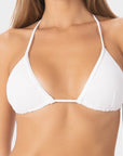 Mia | Top Bikini Triangolo Regolabile - Bianco - donna - Raggianti