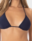 Mia | Top Bikini Triangolo Regolabile - Blu Mare - donna - Raggianti