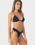 Viviana | Brazilian Tie Side Bikini Bottom With Braids