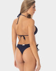 Viviana | Brazilian Tie Side Bikini Bottom With Braids