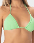 Mia | Top Bikini Triangolo Regolabile - Verde - donna - Raggianti