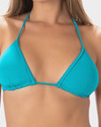 Mia | Top Bikini Triangolo Regolabile - Turchese - donna - Raggianti