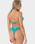 Mia | Top Bikini Triangolo Regolabile - Turchese - donna - Raggianti