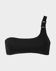 Ava | Top Bikini Bralette Monospalla con Coppe - Nero - donna - Raggianti