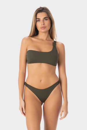 Ava | Top Bikini Bralette Monospalla - Militare - donna - Raggianti