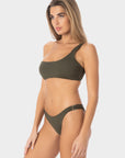 Ava | Top Bikini Bralette Monospalla - Militare - donna - Raggianti