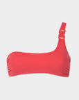 Ava | Top Bikini Bralette Monospalla - Corallo - donna - Raggianti