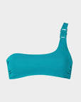 Ava | Top Bikini Bralette Monospalla con Coppe - Turchese - donna - Raggianti