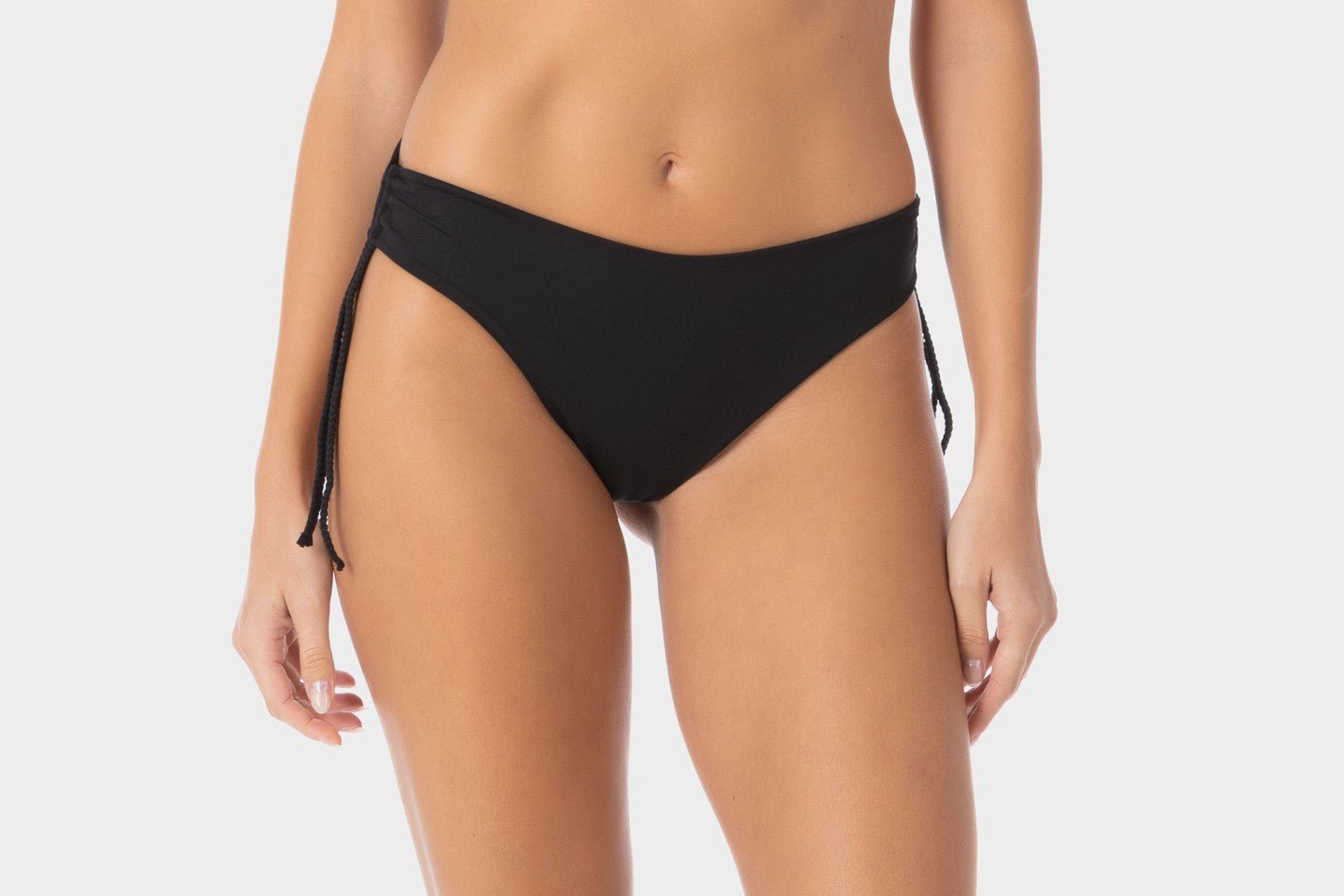 Aurora | Slip Bikini con Laccetti - Nero - donna - Raggianti