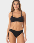 Aurora | Regular Tie Side Bikini Bottom With Braids