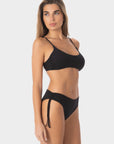 Aurora | Regular Tie Side Bikini Bottom With Braids
