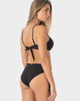 Aurora | Regular Tie Side Bikini Bottom With Braids
