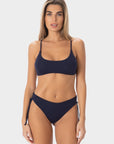 Aurora | Slip Bikini con Laccetti - Blu Mare - donna - Raggianti