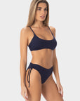Aurora | Regular Tie Side Bikini Bottom With Braids