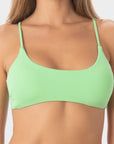 Julia | Top Bikini Bralette con Coppe - Verde - donna - Raggianti