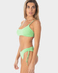 Aurora | Regular Tie Side Bikini Bottom With Braids