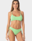 Aurora | Regular Tie Side Bikini Bottom With Braids