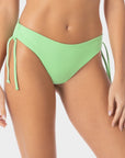 Aurora | Regular Tie Side Bikini Bottom With Braids