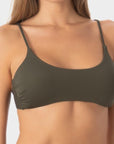 Julia | Top Bikini Bralette con Coppe - Militare - donna - Raggianti