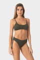 Aurora | Slip Bikini con Laccetti - Militare - donna - Raggianti