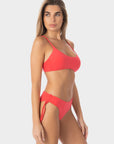 Aurora | Regular Tie Side Bikini Bottom With Braids